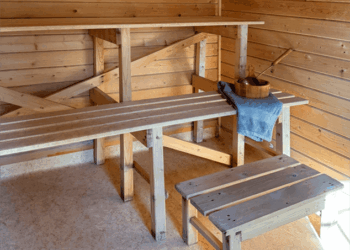 Die Sauna aus Holz