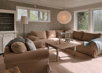 Das gemütliche, helle Wohnzimmer