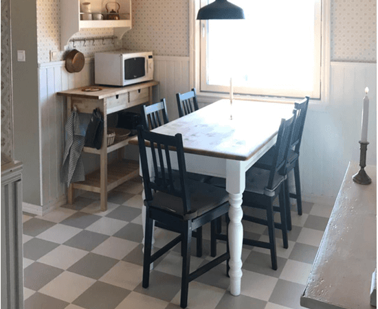 Die liebevoll eingerichtete Küche